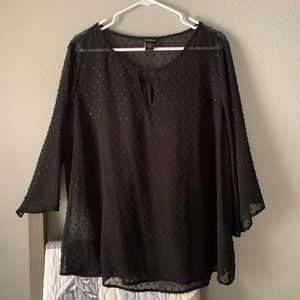 Torrid Sheer Blouse 1X